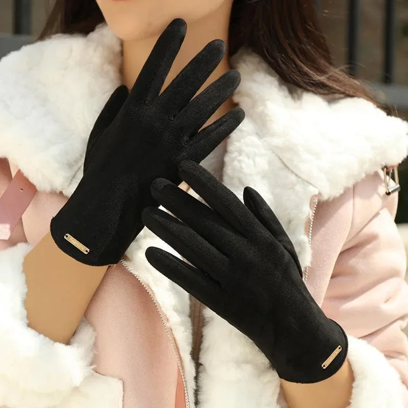 Winter Outdoor Sports Running Glove Warm Touch Screen Gym Fitness Full Finger Gloves For Men Women Knitted Magic Gloves