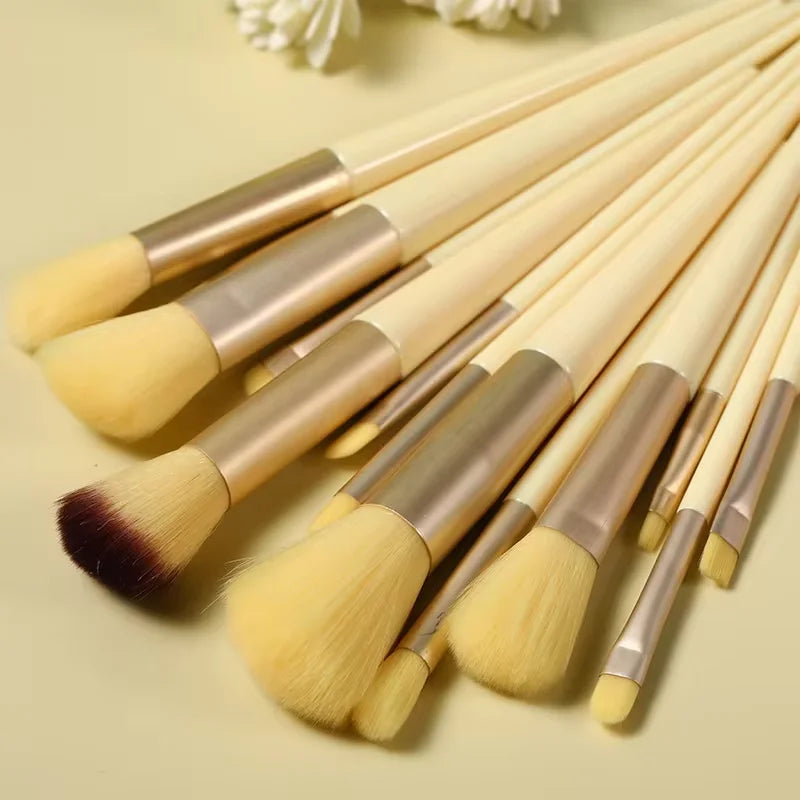 13 PCS Makeup Brush Color Set Eyeshadow Foundation Full Set Makeup Brush Eyeshadow Blush Beauty Softening Makeup Tools