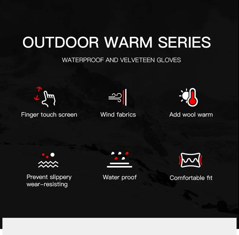 Winter Outdoor Sports Running Glove Warm Touch Screen Gym Fitness Full Finger Gloves For Men Women Knitted Magic Gloves