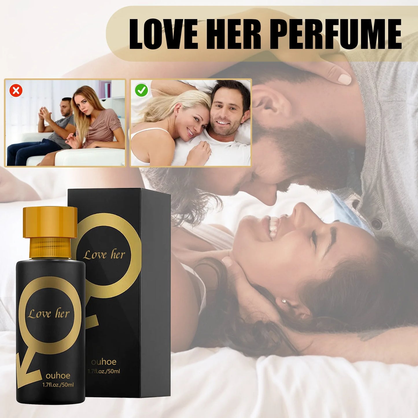 Pheromone Men's Perfume 50ml Attractive Women's Long Lasting Fragrance Spray Dating Aromatics Convenient Flirting Atmosphere