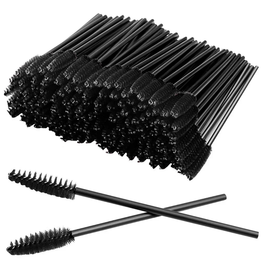 50/100Pcs Makeup Brushes Disposable Eyebrow Brush Mascara Wand Applicator Spo Eye Lashes Brush Cosmetic Eyelash Extension Tools