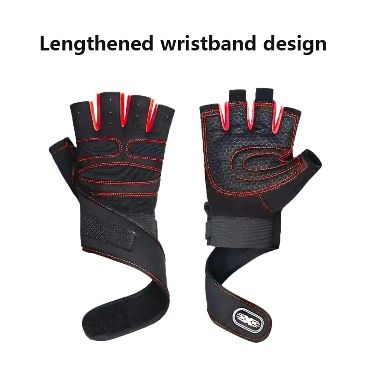 Fitness Half Finger Gloves Men And Women Wrist Guard Sports Dumbbell Riding Non Slip Horizontal Bar Exercise Training