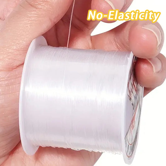 Clear Invisible Nylon Monofilament Fishing Line - Strong & Durable for DIY Crafts, Jewelry Making, Balloon Garlands & Decoration