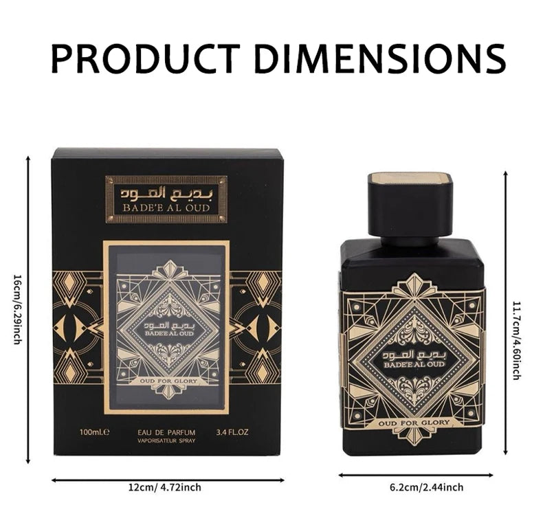 100ml Original Arabian Mens Perfume High Quality Fragrance Long Lasting Light Fragrance Unisex Cologne Glory Flower Arabia Dubai