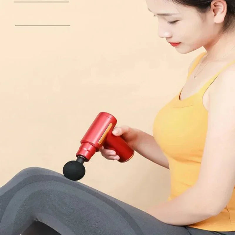 Portable Fascial Massage Gun Multifunctional Electric Percussion Pistol Massager Neck Muscle Relaxation Fitness For the Shoulder