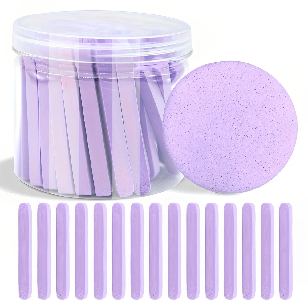 36pcs/Box Compressed Facial Sponges Reusable Makeup Remover Skincare Round Cosmetic Sponge for Cleansing Exfoliating Makeup Tool