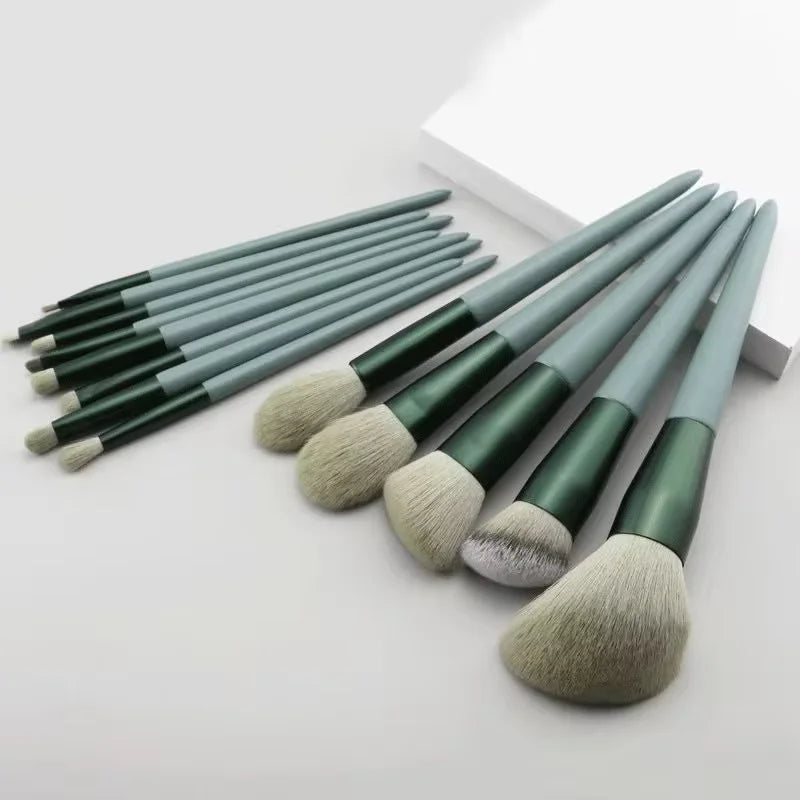 13 PCS Makeup Brush Color Set Eyeshadow Foundation Full Set Makeup Brush Eyeshadow Blush Beauty Softening Makeup Tools