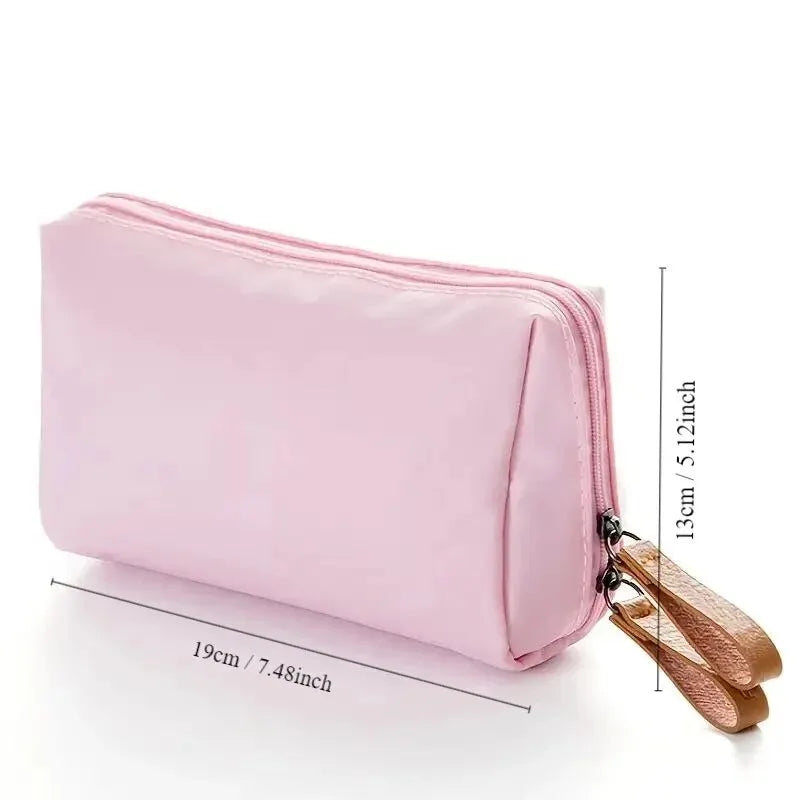 1pc Green/Pink/Blue Small Makeup Bag For Purse Portable Waterproof Cosmetic Bag Lipstick Bag Travel Makeup Pouch For Girls Women