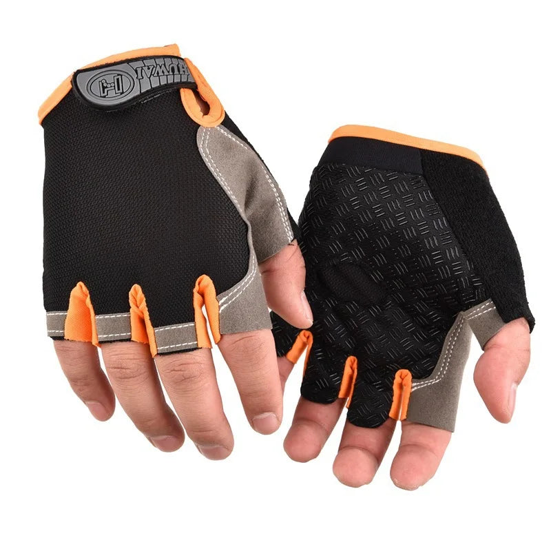 Gym Gloves Fitness Training Fingerless Men Women Bodybuilding Exercise Sports Gloves for Cycling Bicycle Anti Slip Breathable