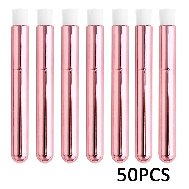 50/100PCS Eyelash Cleaning Brush Lash Shampoo Brushes Nose Pore Blackhead Remover Deep Brush Eyelashes Extensions Makeup Tools