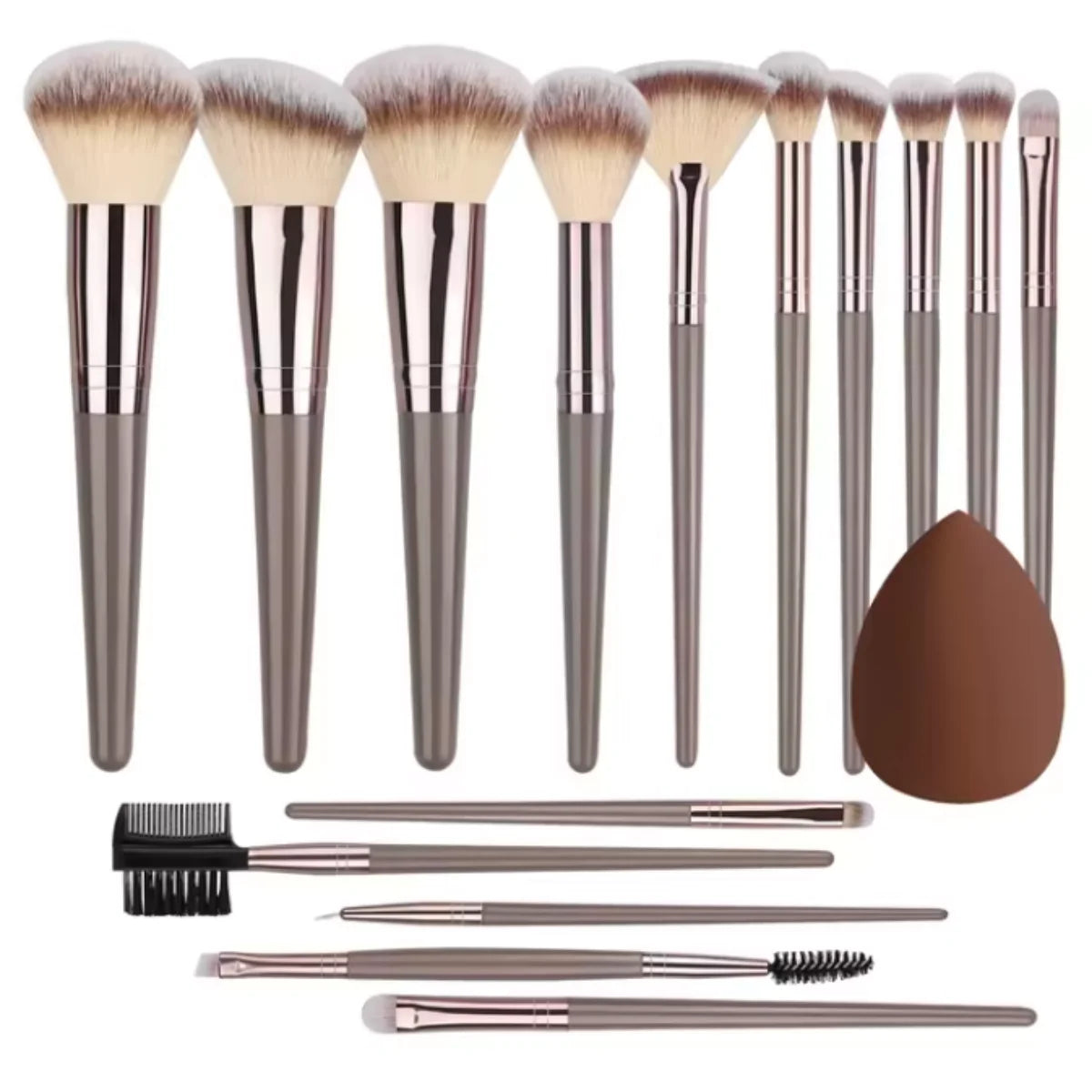 15pcs Makeup Brush Set Professional Cosmetic Blush Highlighter Foundation Powder Concealer Eyeshadow Kit Beauty Make Up Tools