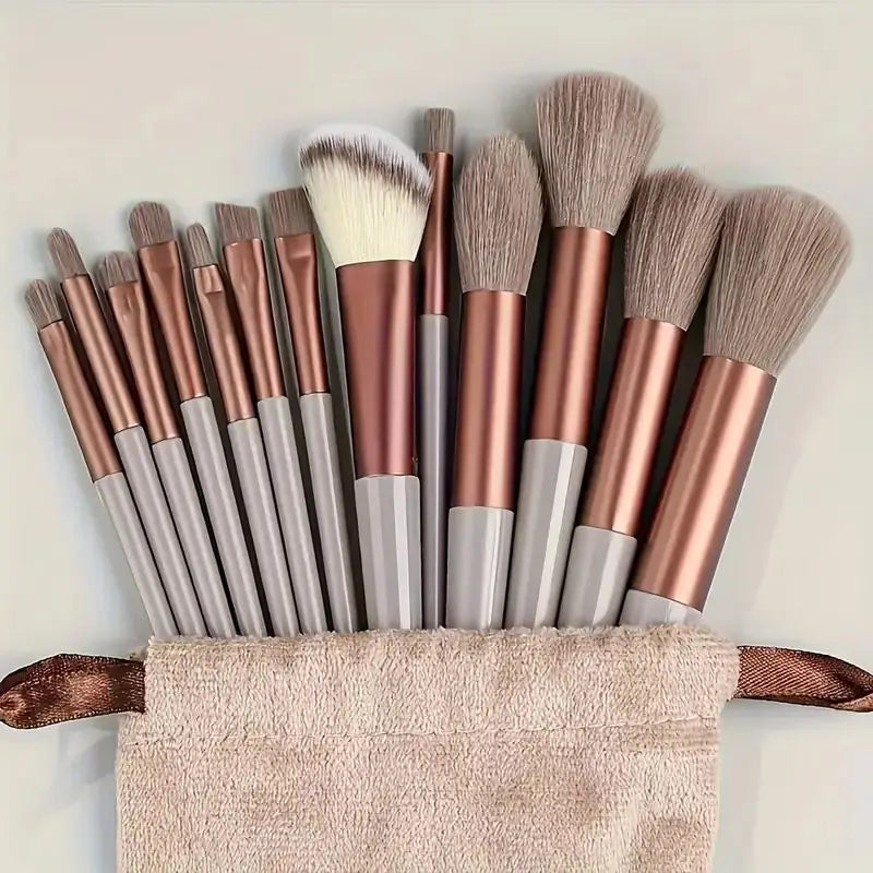 15pcs Makeup Brush Set Professional Cosmetic Blush Highlighter Foundation Powder Concealer Eyeshadow Kit Beauty Make Up Tools