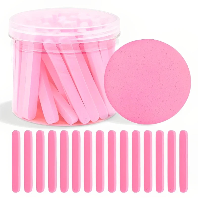 36pcs/Box Compressed Facial Sponges Reusable Makeup Remover Skincare Round Cosmetic Sponge for Cleansing Exfoliating Makeup Tool