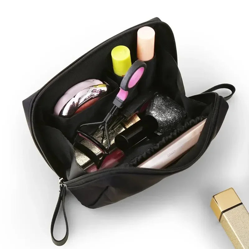 2025 New Women's Small Bag Toiletry Bag Portable Mini Solid Color Korean Makeup Bag Large Capacity Waterproof Storage Clutch Bag