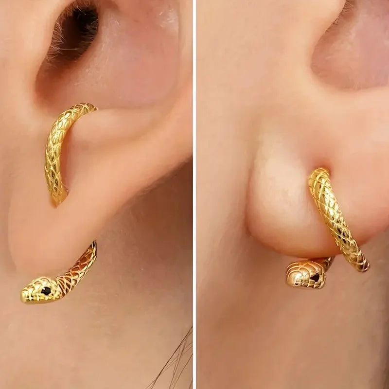 Animal Shapes Ear Studs Exquisite Gothic Snake Earrings Retro Fashion Punk Studs Earring Accessories Personality Girl Jewelry