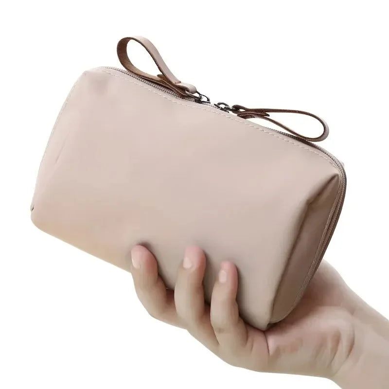 2025 New Women's Small Bag Toiletry Bag Portable Mini Solid Color Korean Makeup Bag Large Capacity Waterproof Storage Clutch Bag