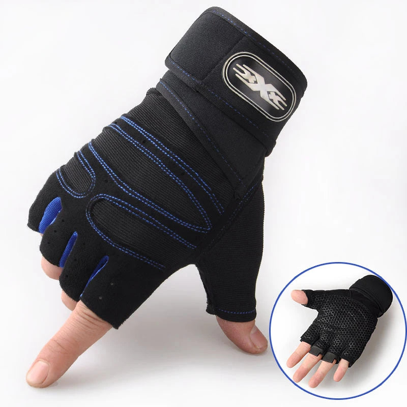 Gym Gloves for Men Women Fitness Weight Lifting Wristband Gloves Body Building Training Sports Exercise Cycling Glove Shockproof