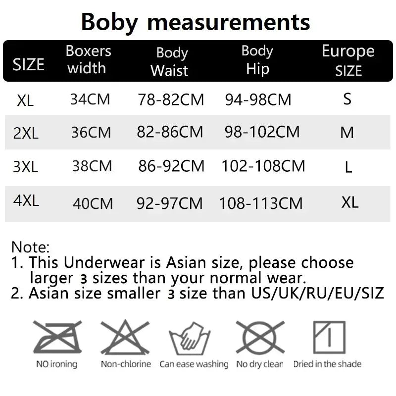 3 Pcs Men Boxers Sports Underwear Underpants Shorts 2XL 3XL 4XL Simple Line Breathable Fashion Sports Fitness