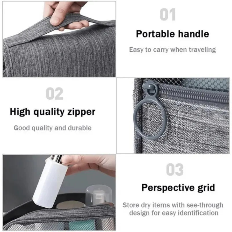 1PC Foldable Toilet Bag Storage Bag Hanging Storage Bag Bathroom Makeup Bag Case Makeup Bag Travel Bag