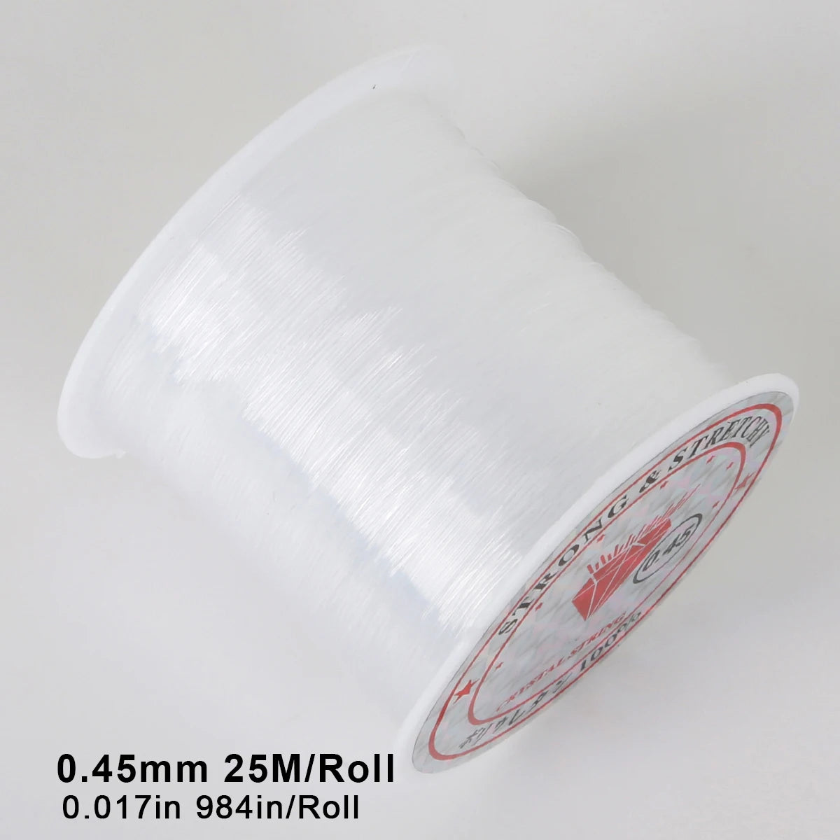 Clear Invisible Nylon Monofilament Fishing Line - Strong & Durable for DIY Crafts, Jewelry Making, Balloon Garlands & Decoration