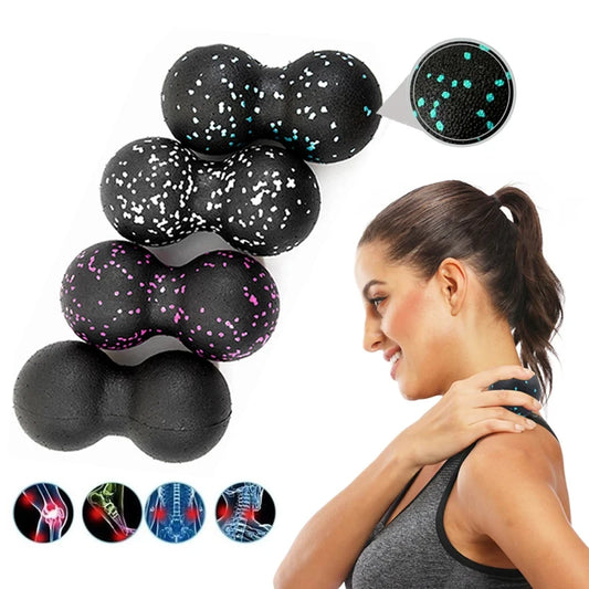 Yoga Peanut Balls Body Massage Fascia Ball Suit Foam Block High Density Muscle Relaxation Lacrosse Exercise Fitness Relieve Pain