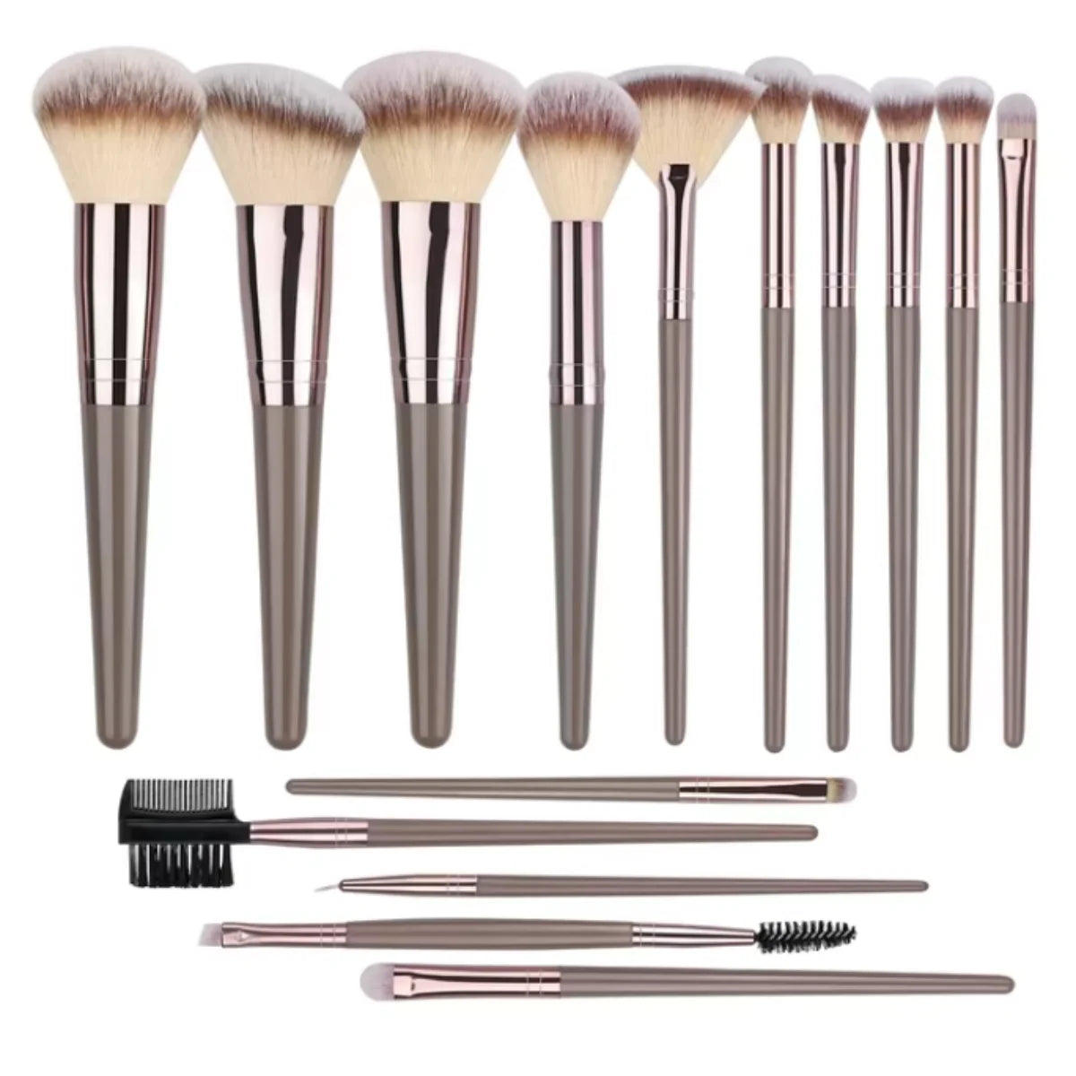 15pcs Makeup Brush Set Professional Cosmetic Blush Highlighter Foundation Powder Concealer Eyeshadow Kit Beauty Make Up Tools