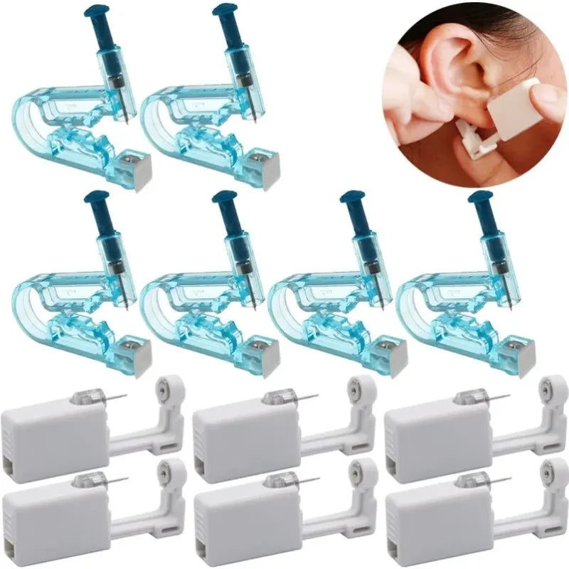 1pc Disposable Ear Piercing Gun Kit, Disinfect Earring Piercer Machine Studs Safety Nose Clip Body Jewelry Piercing Tool