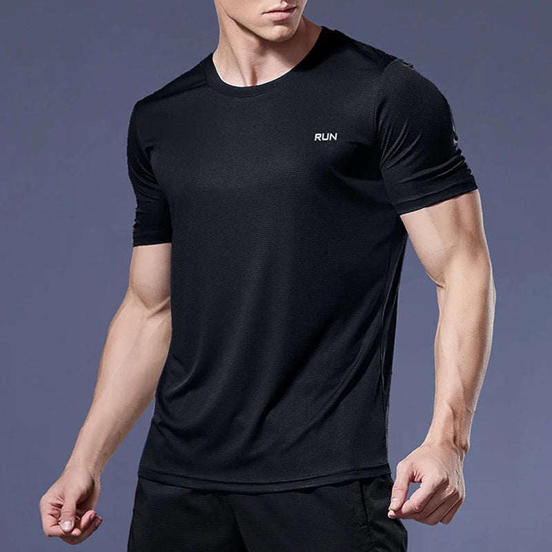 Running Shirts Soccer Shirts Men's Jersey Sportswear Mens Jogging T-Shirts Quick Dry Compression Sport T-Shirt Fitness Gym