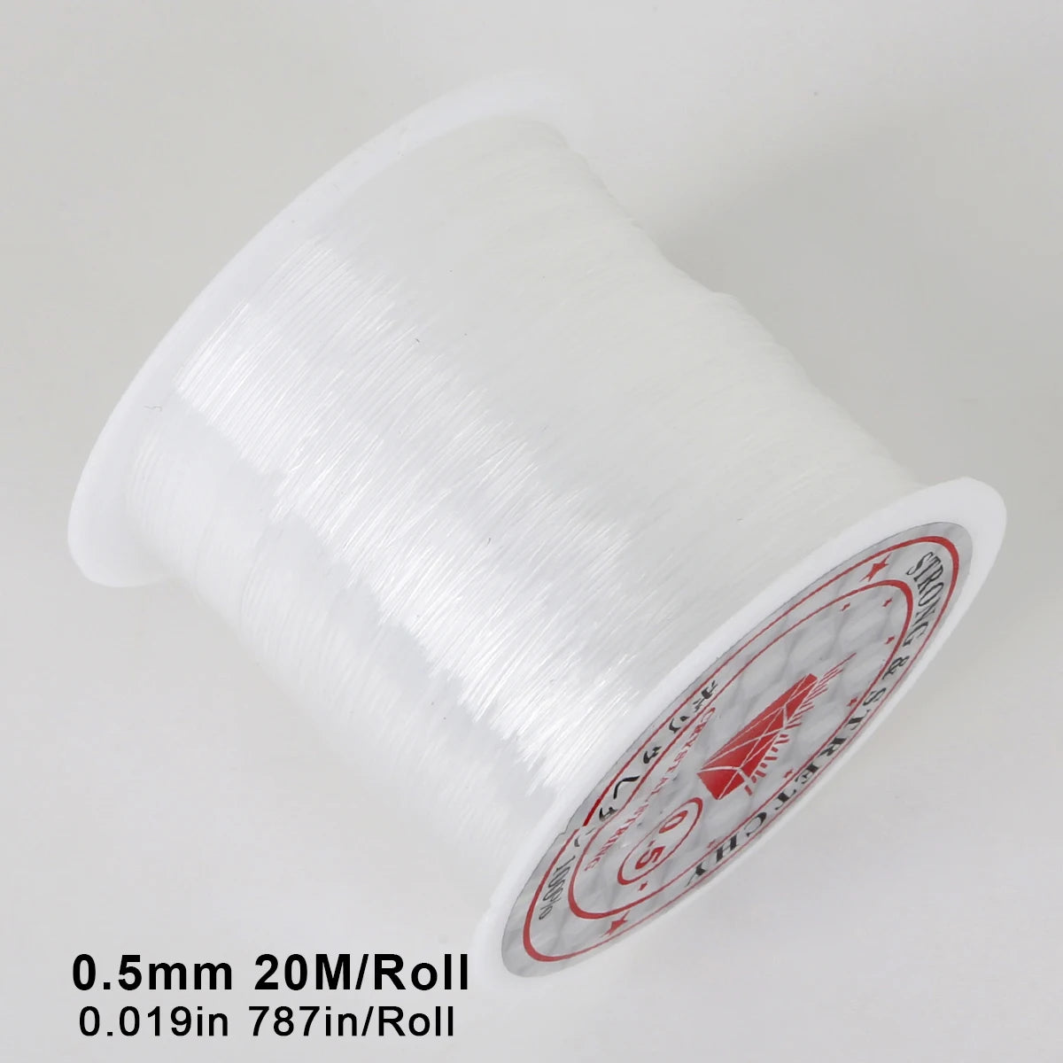 Clear Invisible Nylon Monofilament Fishing Line - Strong & Durable for DIY Crafts, Jewelry Making, Balloon Garlands & Decoration