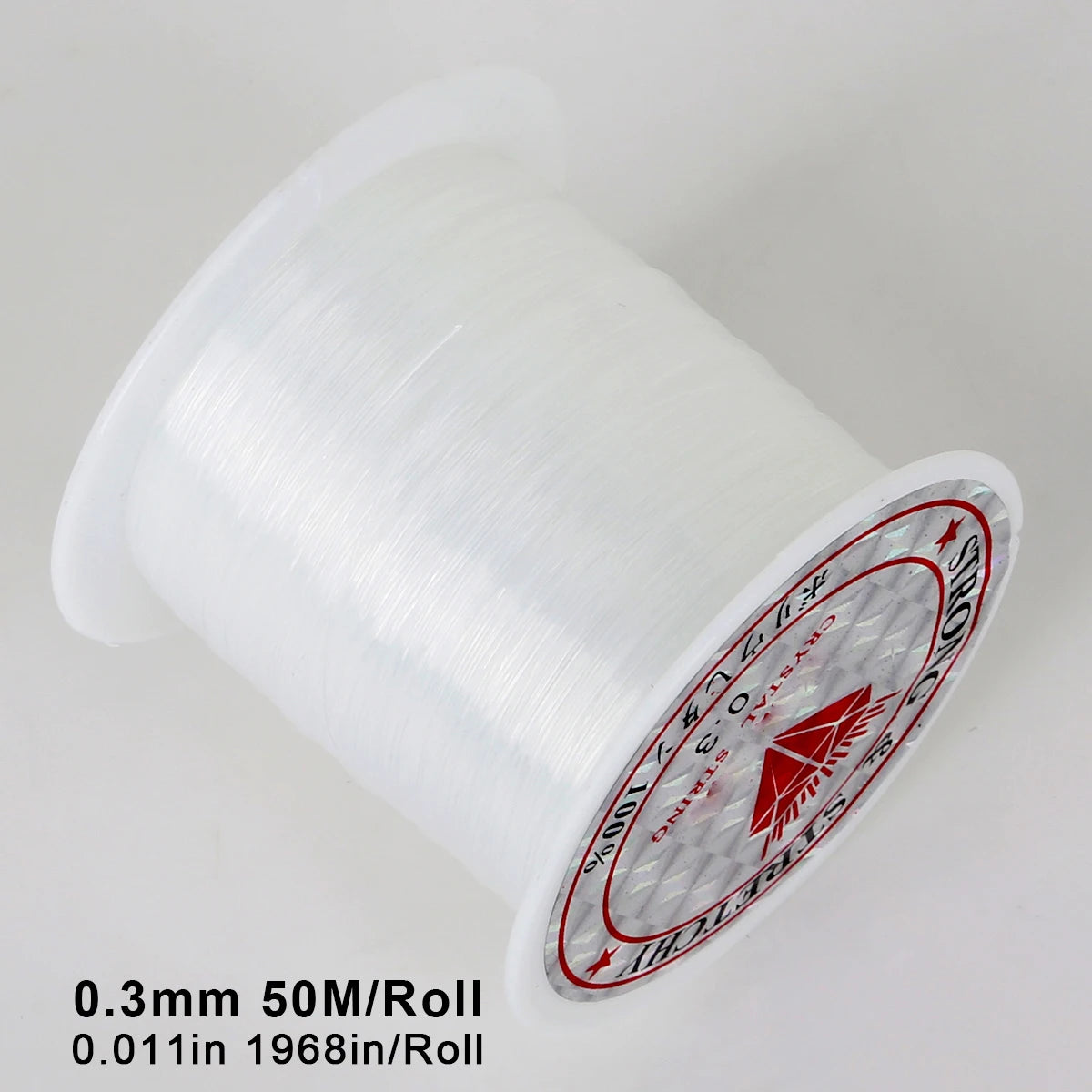 Clear Invisible Nylon Monofilament Fishing Line - Strong & Durable for DIY Crafts, Jewelry Making, Balloon Garlands & Decoration