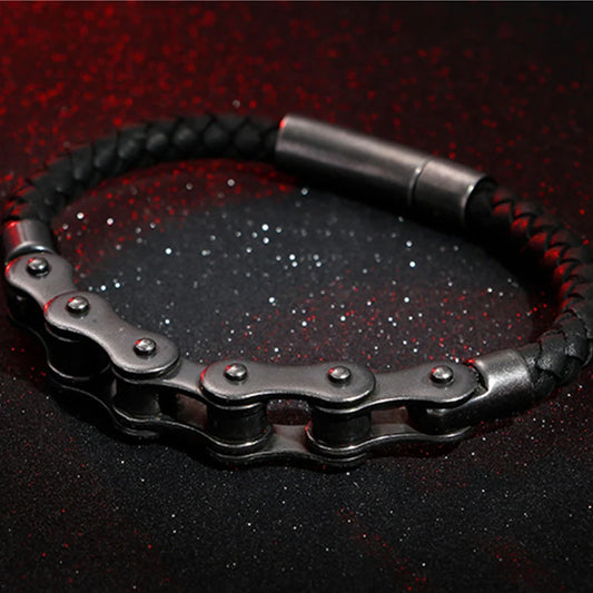 Trendmen Hiphop Rock Rapper Gear Chain Stainless Steel Chain Link Bracelets For Men Bro Fashion Metal Wristlet Jewelry Gifts